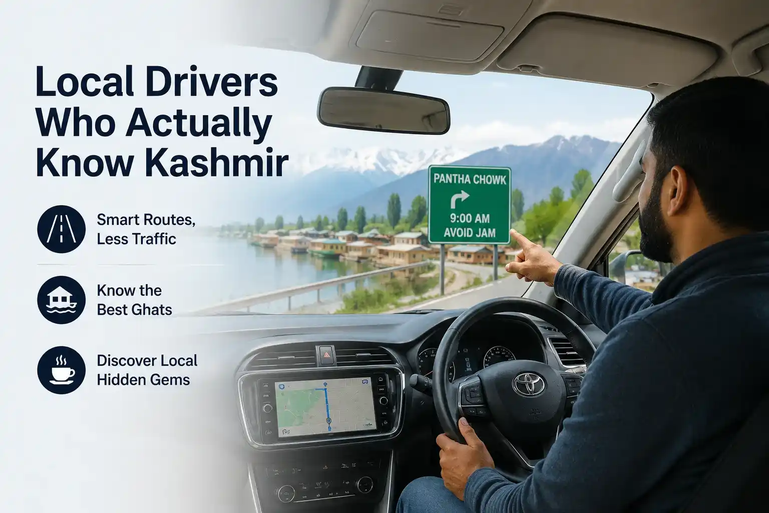 Local Drivers in Kashmir Srinagar railway cab service