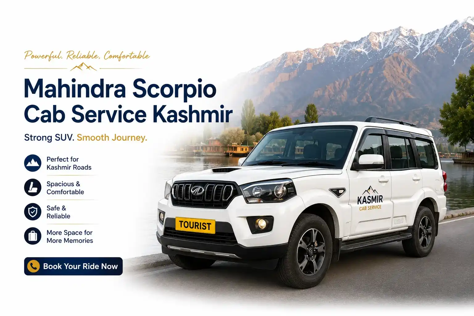 Scorpio cab service Kashmir