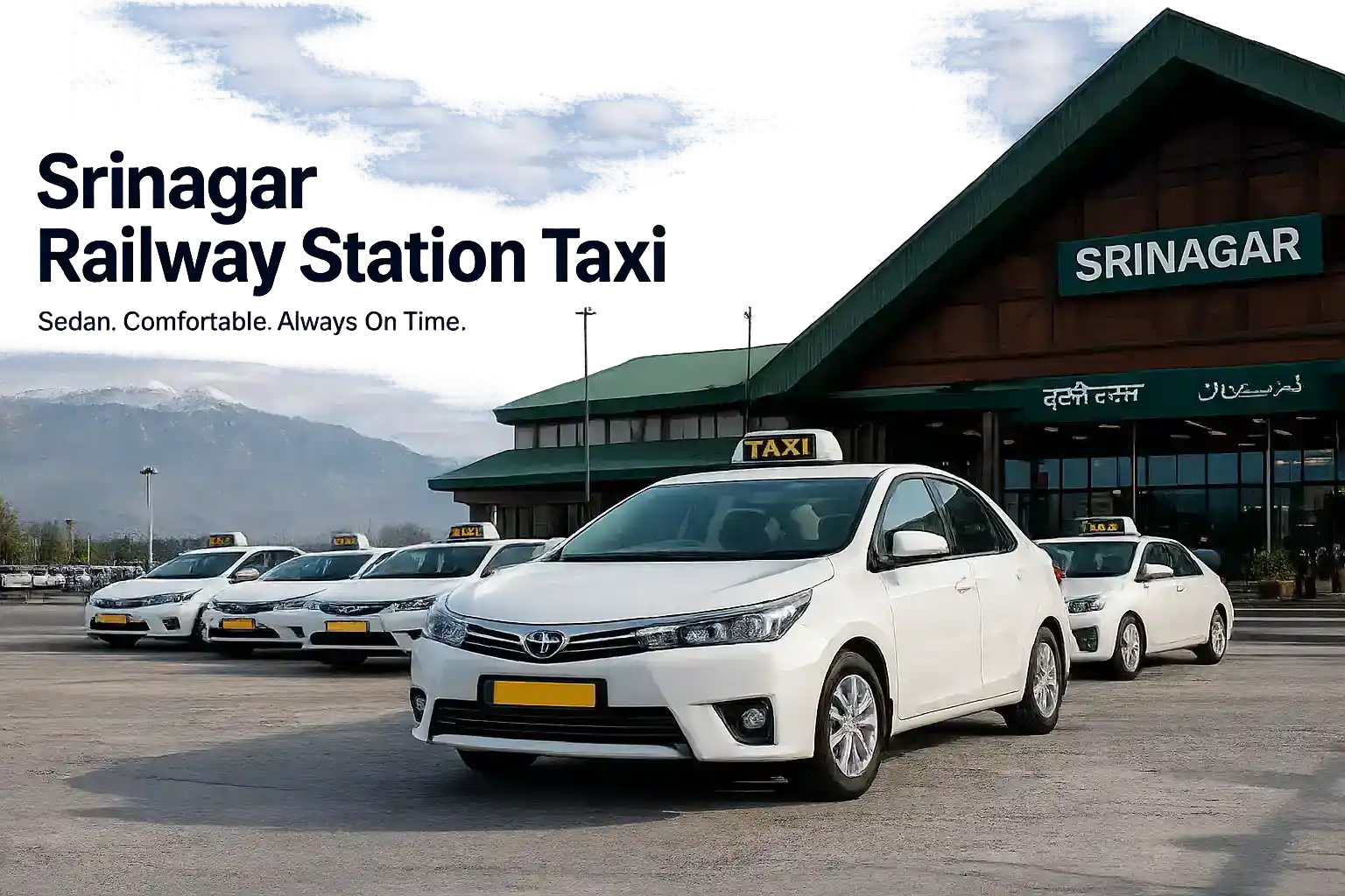 Srinagar Railway taxi Sedan cabs