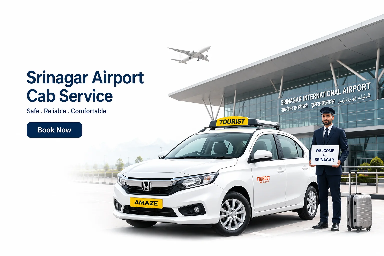 Srinagar airport taxi service- Kashmir cab service