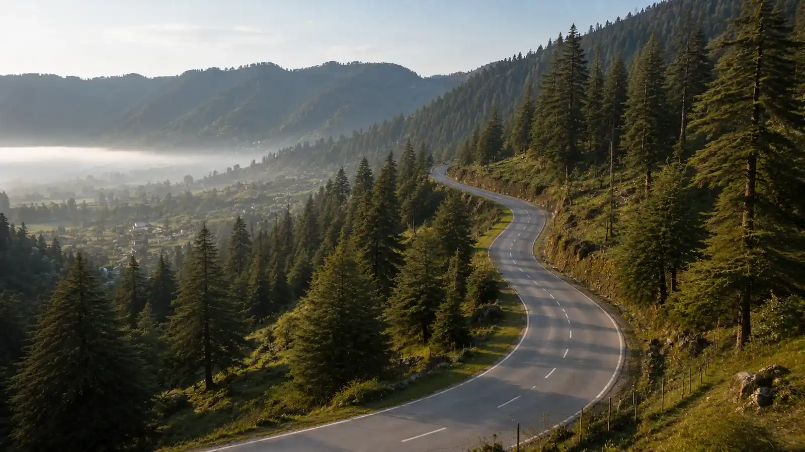A view of Srinagar to Gulmarg route - Self drive car gulmarg