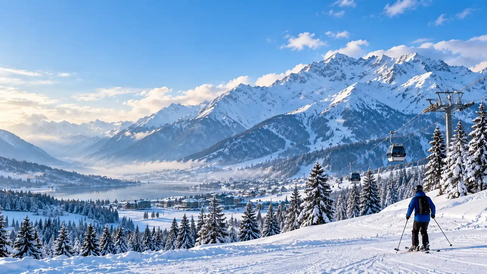 Winter December to February — Snow and Skiing